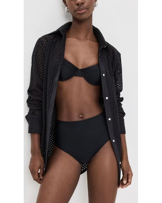 Solid & Striped Black The Lilo Top