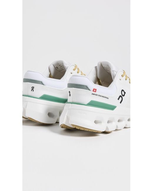 On Shoes White Cloudrunner 2 Sneakers