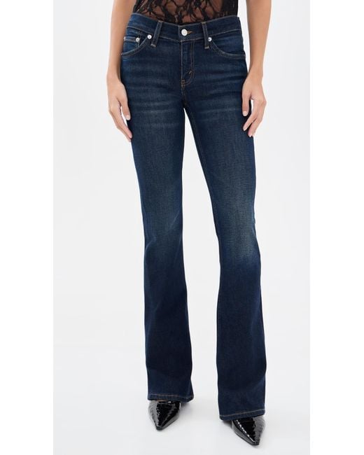 Re/done Blue Micro Bootcut Jeans