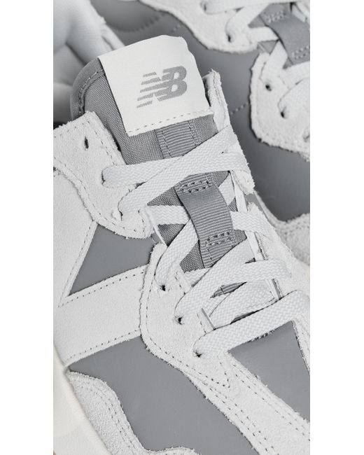 New Balance White 327 Sneakers