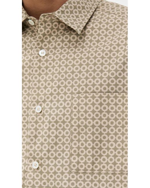 A.P.C. Natural A. P.C. Ross Printed Shirt for men
