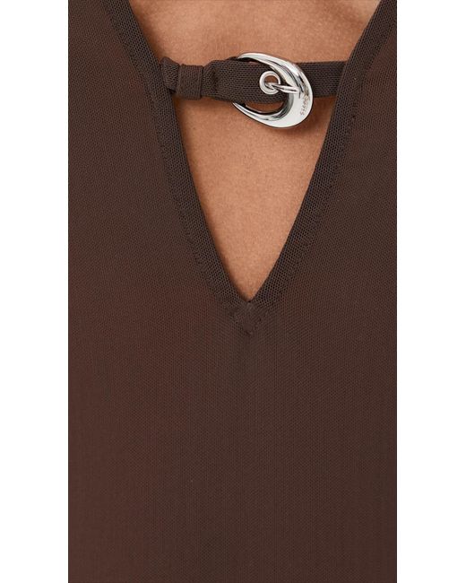 STAUD Cleo Dress in Brown | Lyst Canada