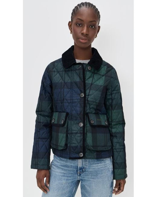 Barbour Blue Louden Quilted Jacket
