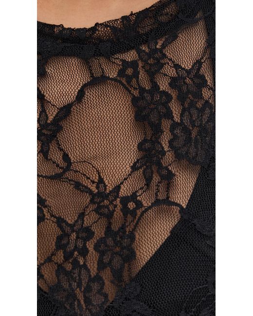 Le Bos Black Lace Tee
