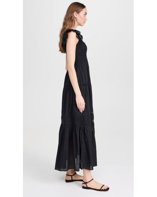 LoveShackFancy Black Chessie Dress
