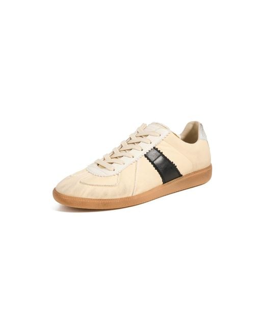 Maison Margiela White Distressed Mixed Materials Replica Sneakers for men