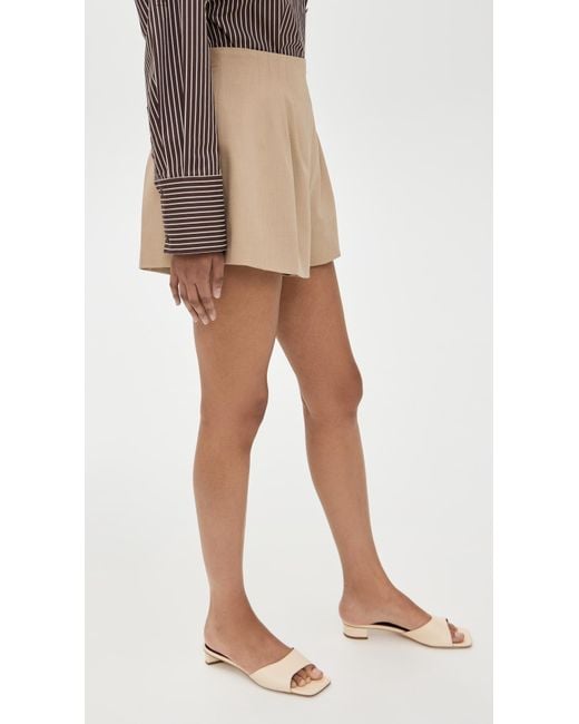Staud Natural Magpie Shorts