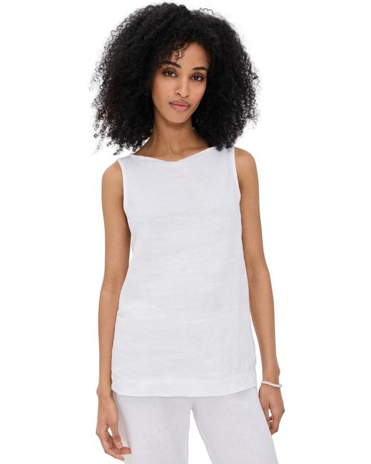 DONNI. Black The Linen Shell Tank