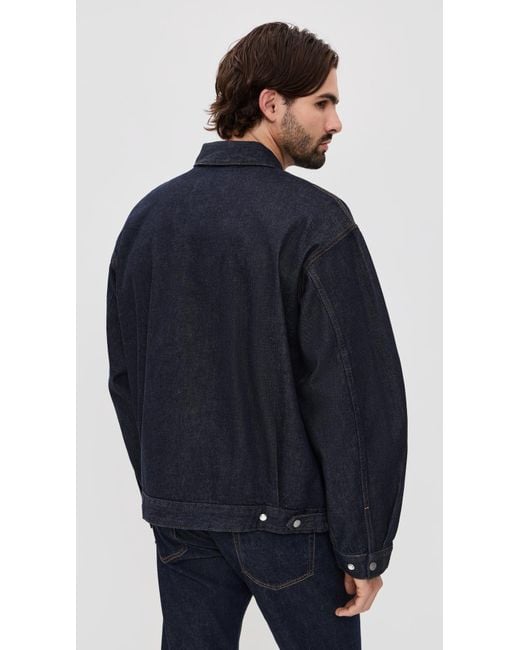 NN07 Blue Petrus Denim Zip Jacket for men