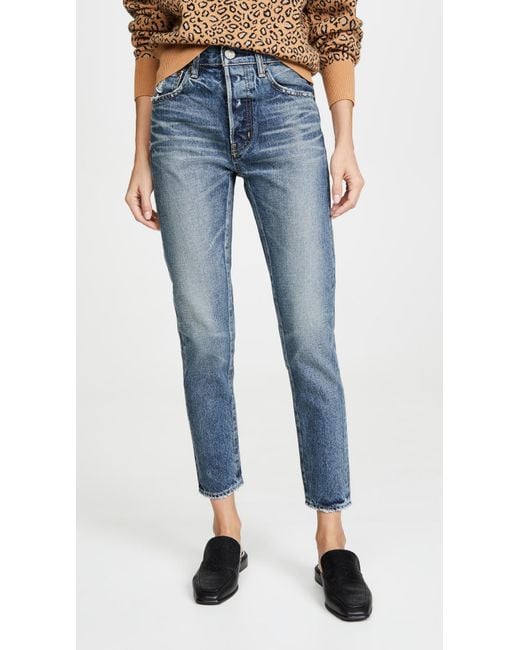 Moussy Blue Moskee Tapered-hi Jean