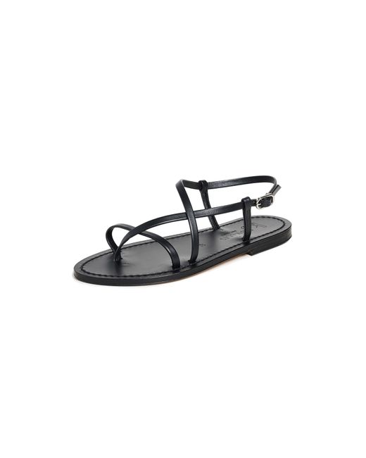 K. Jacques Muse Bg Ebene Sandals in Black | Lyst