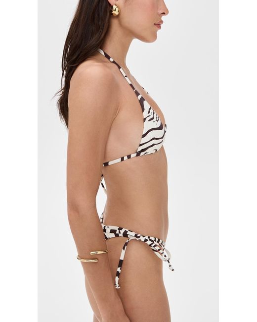 Reformation Black Azores Bikini Top