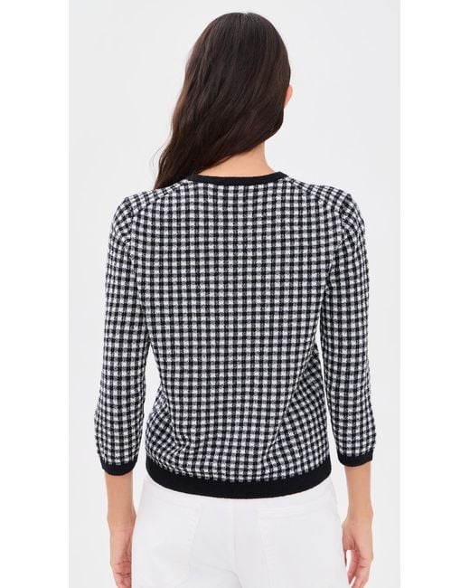 Vince Black Gingham Cardigan