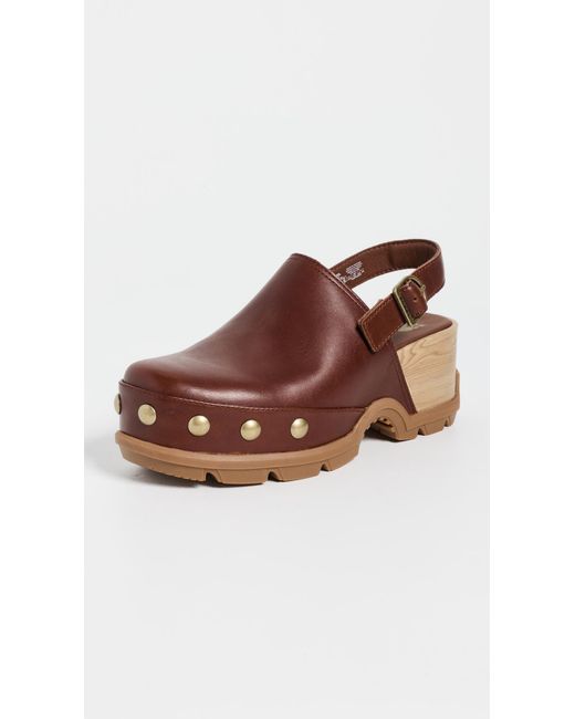 Sorel Brown Roam'N Rvt Clogs
