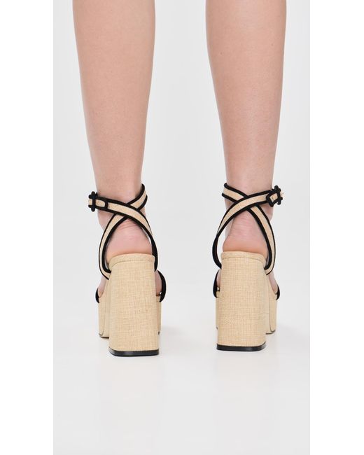 Larroude Black Dolly Platform Sandals