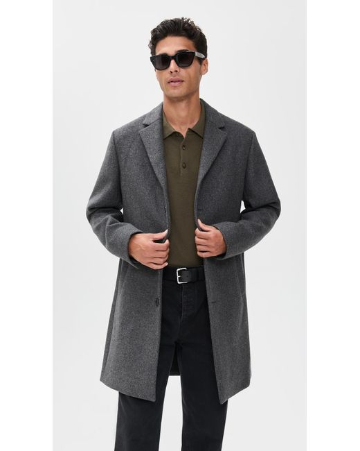 NN07 Black Austin Wool Coat for men