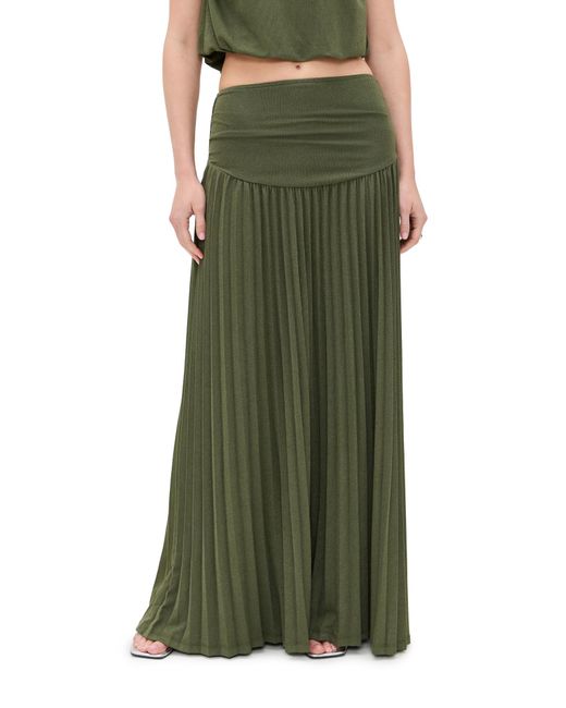 Lioness Green Field Of Dreams Maxi Skirt