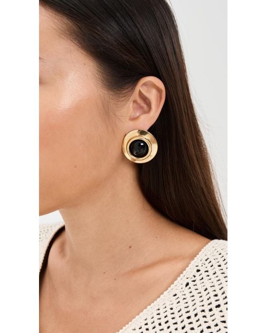 Jennifer Behr Black Alva Earrings