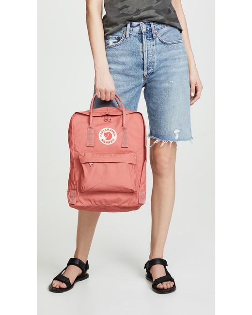 fjallraven kanken classic peach pink backpack