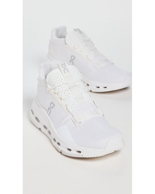 On Shoes White Cloudnova 2 Sneakers