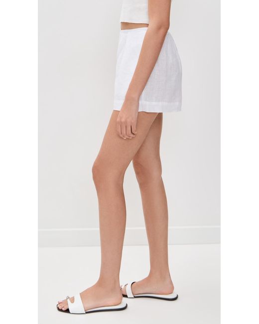 LSPACE White Lia Shorts