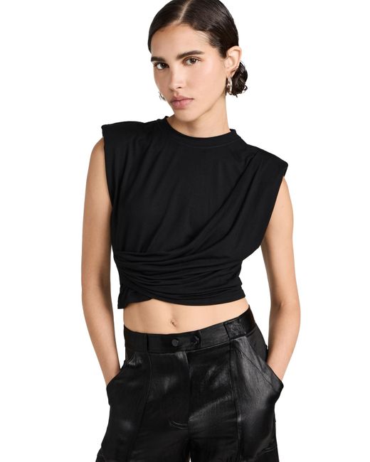 Jonathan Simkhai Black Estelle Top