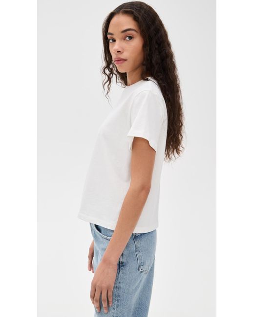 Reformation White Rowan Crew Tee