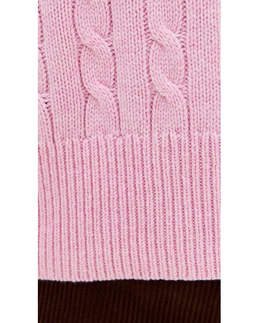Alex Mill Pink Cable Sweater