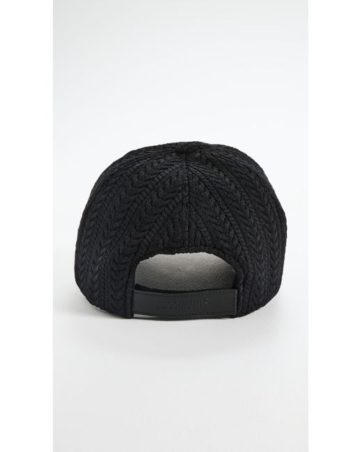 Jacquemus Black La Casquette Belo Hat