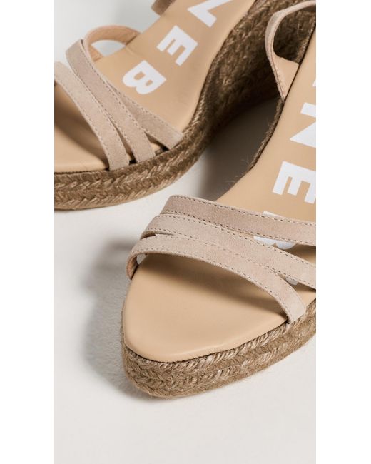 Manebí Multicolor Three Bands Wedge Espadrilles