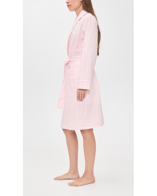 Petite Plume Pink Gingham Robe