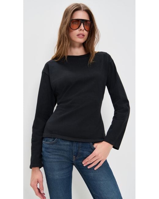 EB DENIM Black Long Sleeve Eero Tee
