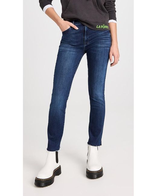 Mother Blue The Rascal Ankle Snippet Jeans
