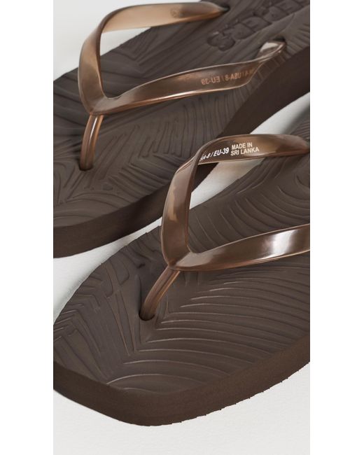 Sleeper Black Platform Jelly Flip Flops