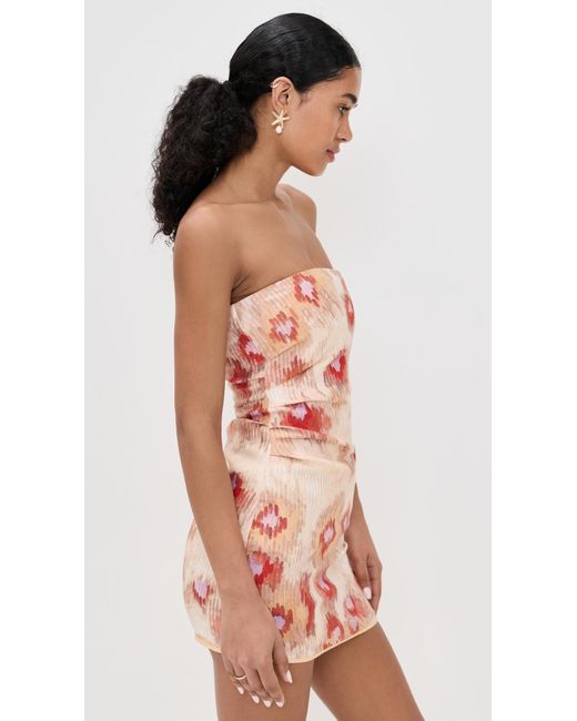 SIR. Fiorella Strapless Mini Dress in Pink | Lyst