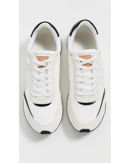 Tory Burch White Destiny Trainers
