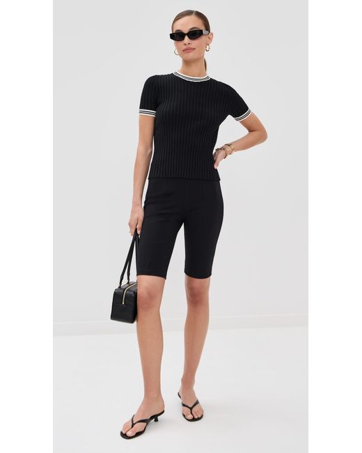 Le Bos Black Ringer Tee