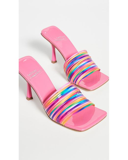 jeffrey campbell pink mules