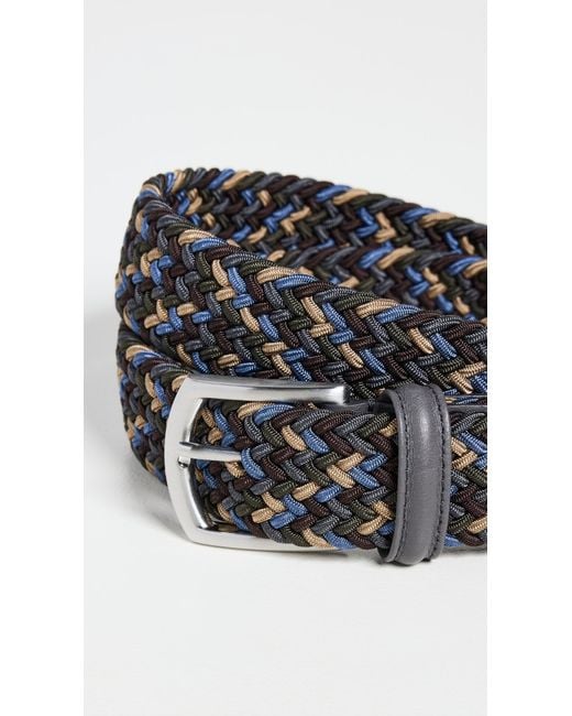 Andersons Black Nylon Woven Belt for men