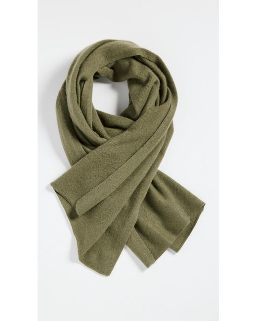 Vince Boiled Cashmere Clean Edge Knit Scarf in Green Lyst