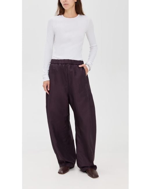 Tibi Blue Petite Crispy Nylon Winslow Pants