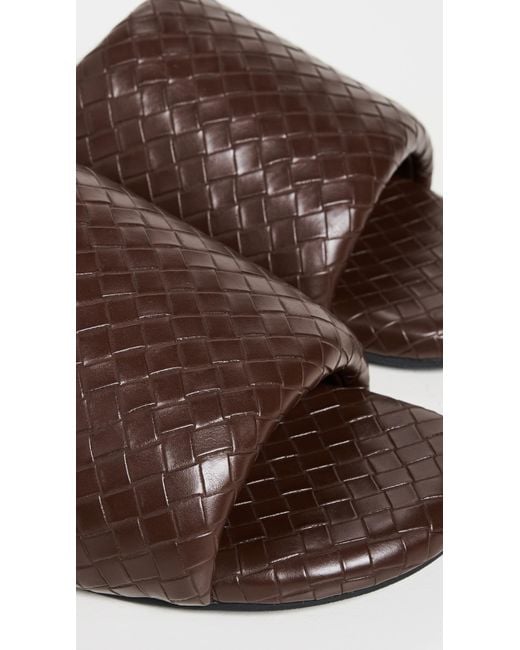 Simon Miller Brown Woven Bubble Slides