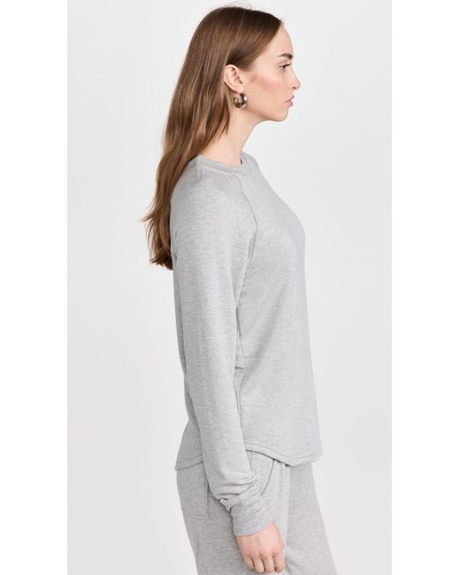 Splits59 White Warm Up Pullover