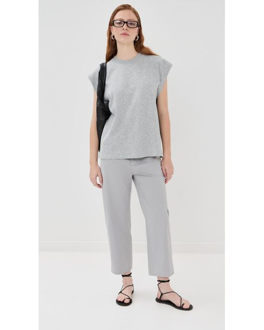 Tibi Multicolor Lightweight Sweatshirting Sleeveless Easy Top