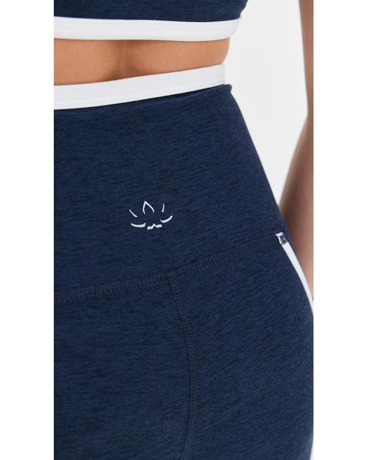 Beyond Yoga Blue Spacedye New Moves High Waisted Midi Leggings