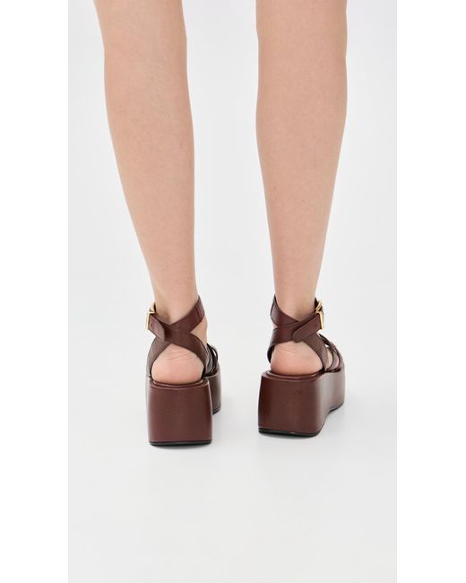 Free People Brown Hazel Flatform Sandals