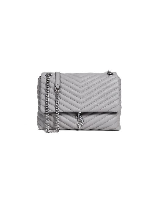 Rebecca minkoff edie shop flap shoulder bag black