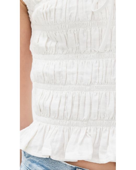 PAIGE White Devi Top