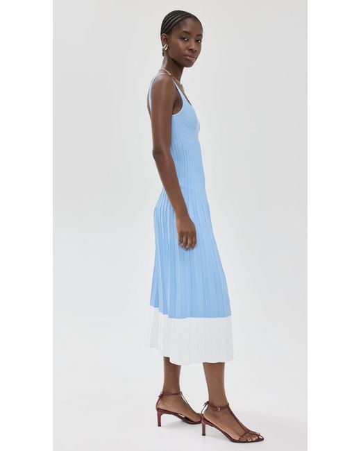Staud Blue Ellison Dress