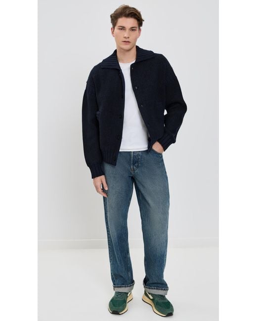 Alex Mill Blue Casey Cardigan Jacket for men